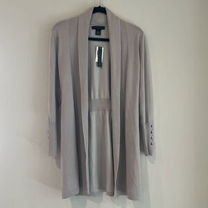 New Joan Vass Cardigan Sweater Duster